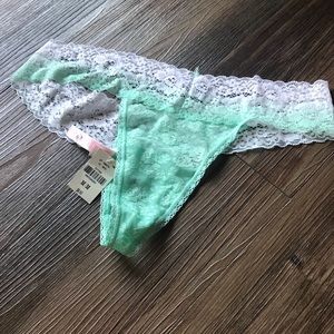 Light blue extra low rise thong